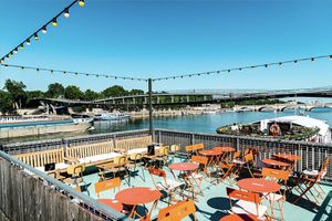 The rooftop. at Petit Bain in Paris