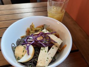 Soba noodles. at Petit Bain in Paris