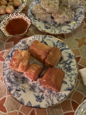 Cassava wedges. Yummy with salt!   at Mambo Beach Resort in Penida Island