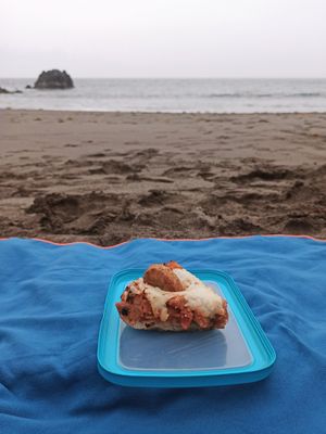 Leftovers the next day after the hike😄 at Bolo Do Caco Grill & Pizza in Sao Jorge