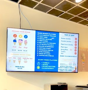 Four vegan options  at Scoops in Hanover