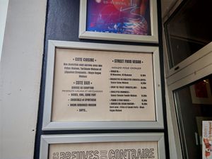 Menu at Les Preuves Du Contraire in Bordeaux