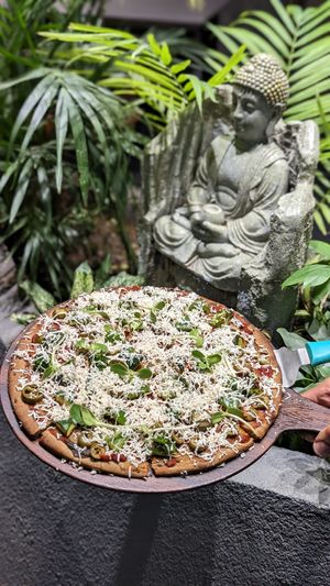 Vegan pizza at Aja  in Chandigarh