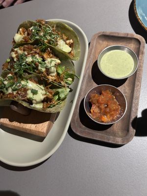 Jackfruit tacos  at Aja  in Chandigarh