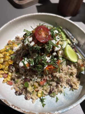 Tofu and jackfruit grain bowl  at Aja  in Chandigarh