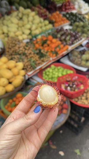 Fruit tasting  at Authentic Vietnamese Vegan Cooking Class in Hoi An
