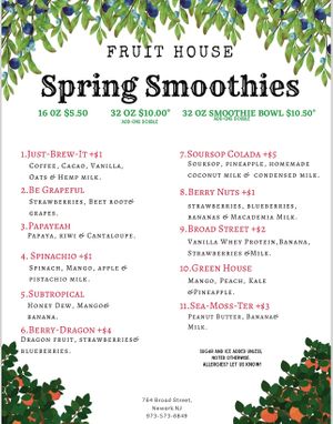  at Fruit House in Newark