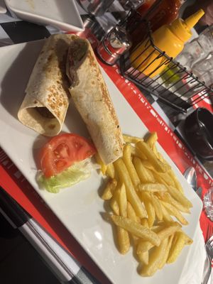 Falafel Wrap  at Bus Stop Naama Bay in Sharm El Sheikh