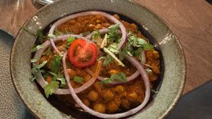 Chana masala  at Masala Politics in Oslo