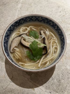 sauerkraut, mushroom, noodle at Curious Table in Taipei