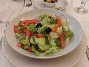 Vegan salad at El Reducto in Tetouan