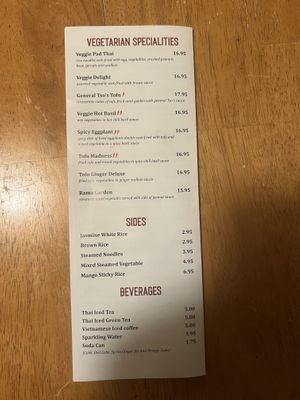   at Vong's Thai Restaurant in Pittsfield