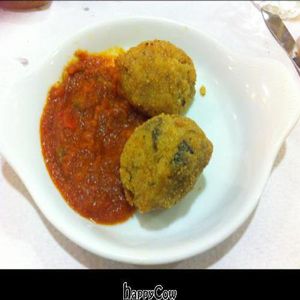 Boletus rice balls at El Buffet Verd in Barcelona