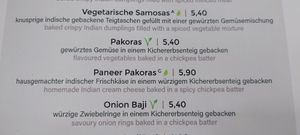 Vorspeisen at Maharaja Palace 2 in Bad Soden