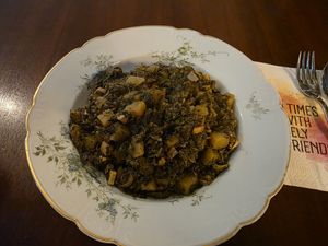 Westfählischer Grünkohl mit Kartoffeln und Räuchertofu at Cocoa's Bistro in Bad Mergentheim