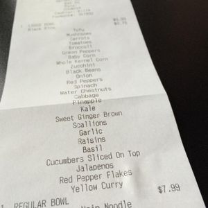 tons of stuff to put on your creation! at 1 Fresh Stir Fry Grill in Tallahassee