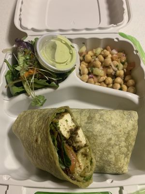 Jamaican Jerk Tofu Wrap   at Sunflower Cafe in Mobile