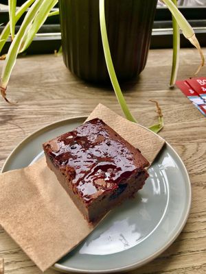 Raspberry brownie  at Just Between Friends in Manchester