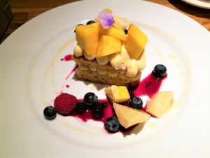 soy milk custard was really good at Tamana Shokudo in Tokyo