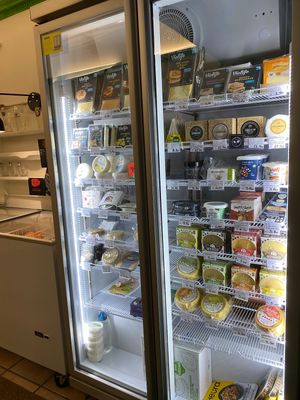 Vegan cheese selection (lots of sardinian products) at SardegnaVeg  in Cagliari