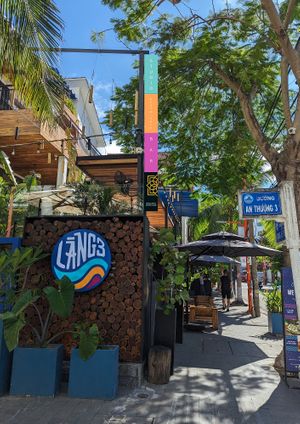 We're a HUB! Studio w/many amazing healers standing for your health. Cafe&Resto that offers you a great space to work online and eat. w/great coffee, & Bar at night to connect.  at LANG3 in Da Nang