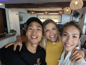 The best part of this business, meeting customers who become friends.  at LANG3 in Da Nang