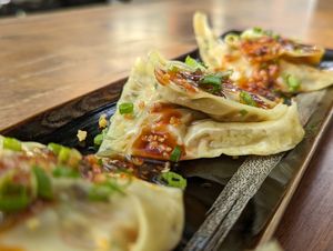 My Favorite plant base Dumpling. Comes steamed or fried. at LANG3 in Da Nang