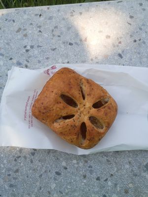 With apricot filling at Pekarna Peçjak  in Ljubljana