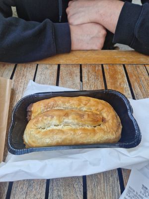 Vegan meat burek at Pekarna Peçjak  in Ljubljana