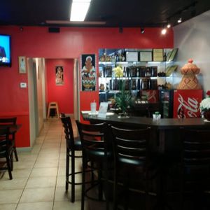 Front desk at Abol Ethiopian Restaurant in Overland Park
