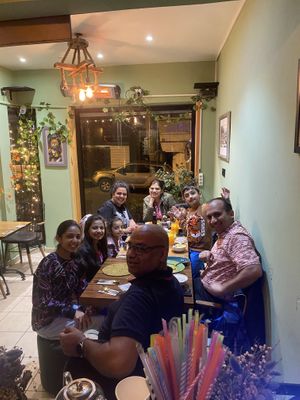 Happy family ☺️  at Asian Vegan Kitchen in Istanbul