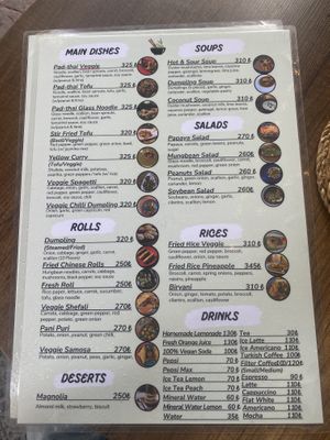 Menu  at Asian Vegan Kitchen in Istanbul