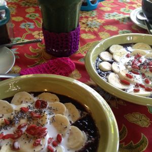black rice pudding at Earth Tone in Pai