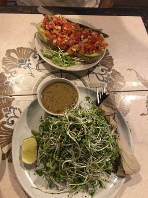 Avocado Toast + Sprout Salad  at Earth Tone in Pai