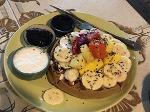 waffles  at Earth Tone in Pai