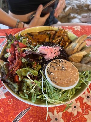 Thai spice bowl (so spicy)  at Earth Tone in Pai