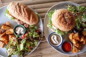 hearty sandwiches and burgers at Earth Tone in Pai
