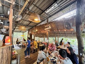Restaurant interior  at Earth Tone in Pai