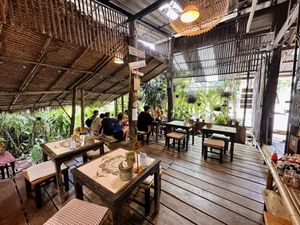 Restaurant interior   at Earth Tone in Pai