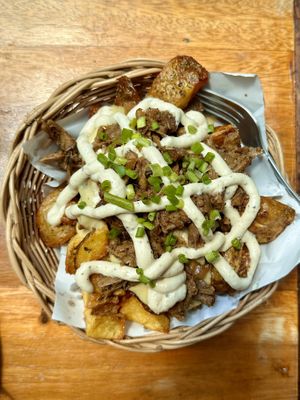 Super cheesy basket (180 THB)  at Earth Tone in Pai