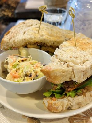Tempeh sandwich (140 THB)  at Earth Tone in Pai