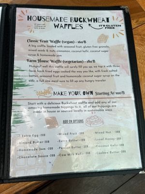 Menu  at Earth Tone in Pai