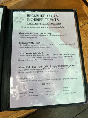 Menu  at Earth Tone in Pai