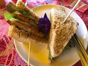 tempeh sandwich  at Earth Tone in Pai
