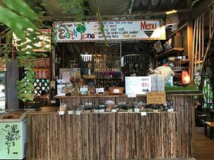 the front desk  at Earth Tone in Pai