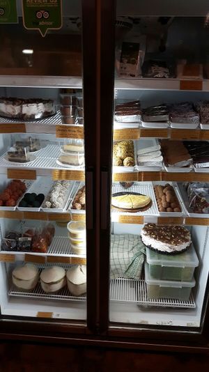 Biggest part of their sweets. Mostly vegan.  at Earth Tone in Pai