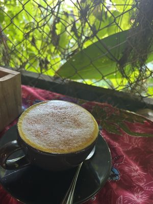 golden almond milk   at Earth Tone in Pai