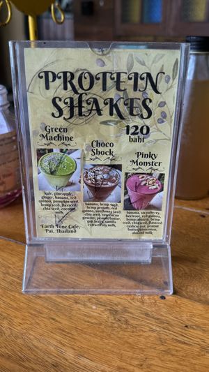 Protein shakes 🤤   at Earth Tone in Pai