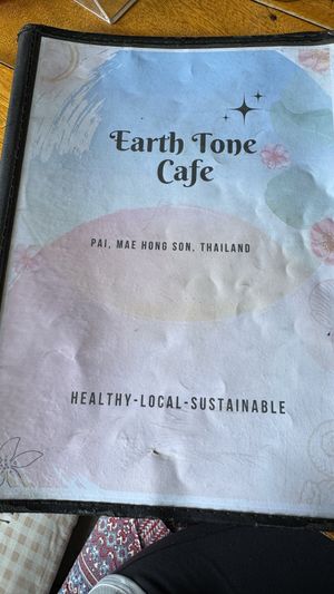 Menu cover  at Earth Tone in Pai