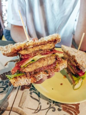 Tempeh Sandwich at Earth Tone in Pai